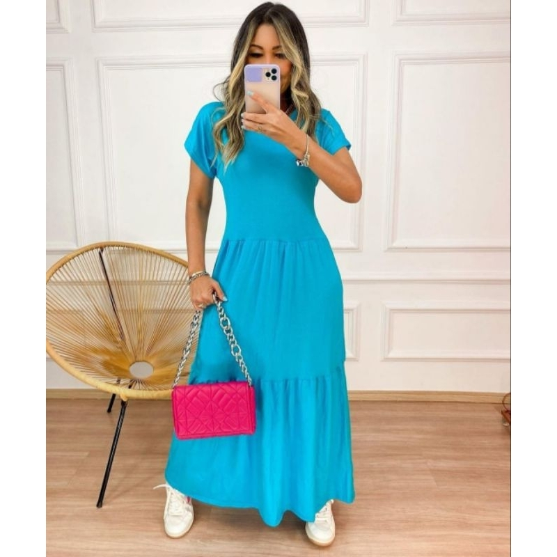 Vestido Feminino Midi em Malha