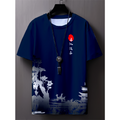 Camiseta Oriental Masculino Japão Por Do Sol