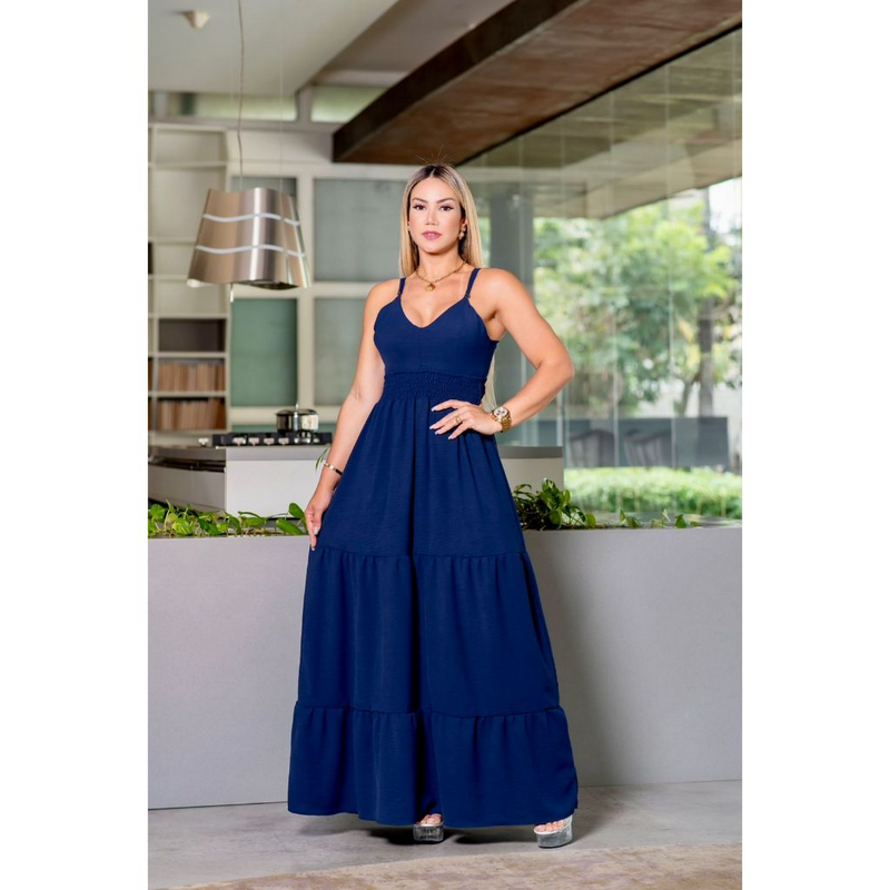 Vestido Longo Feminino Luxo Roupas