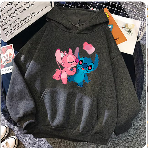 Blusa De Moletom Feminino Casaco de Frio Lilo Stitch