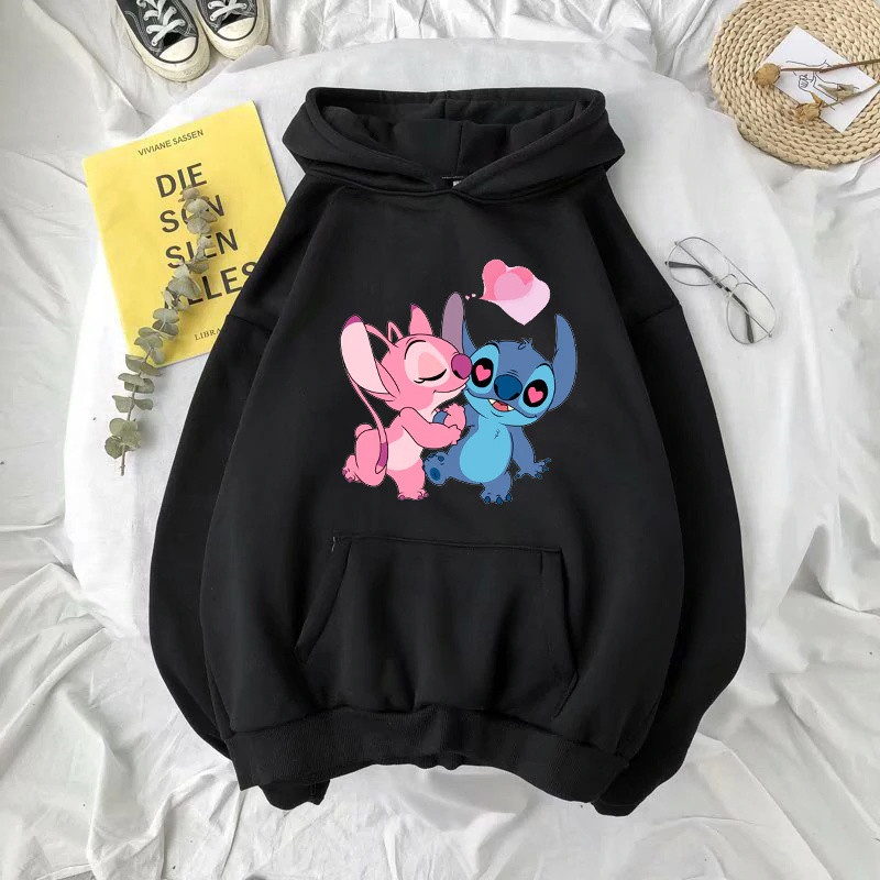 Blusa De Moletom Feminino Casaco de Frio Lilo Stitch