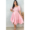 Vestido feminino Lastex moda evangélica Princesa Blogueira